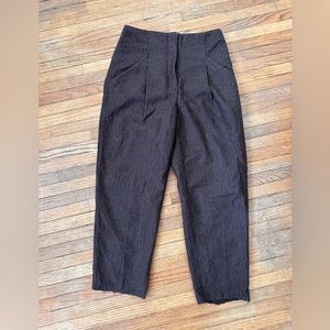 Wilfred Free Brown Wool Trousers, size 4 Women’s. Cropped to ankle length.